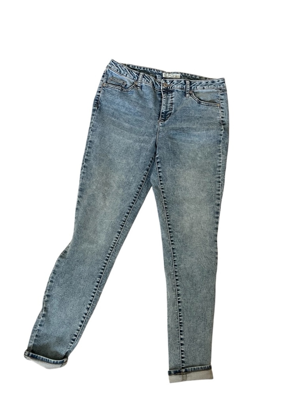 Women's Skinny Jeans in Light Blue Wash